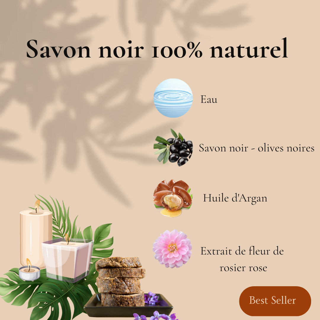 Savon noir - anti vergetures